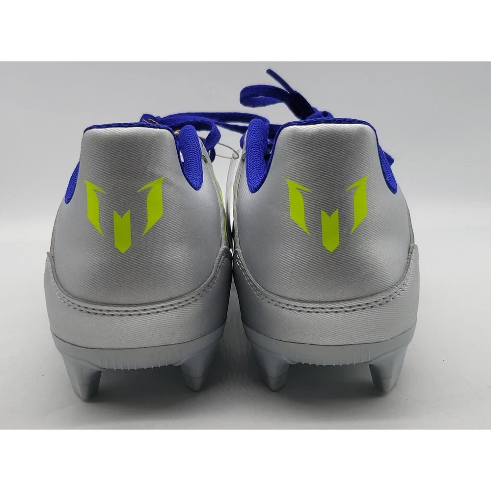 Adidas F50 Club FG/MG Messi Mens Size 9 Silver Blue Soccer Cleats IH0916‎